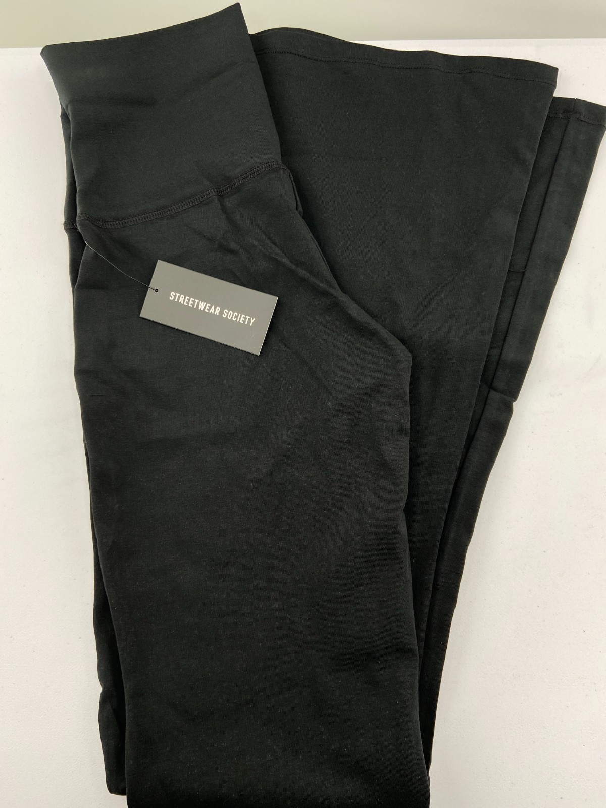 Streetwear Society Flare Leggings- Black- Size X-Small