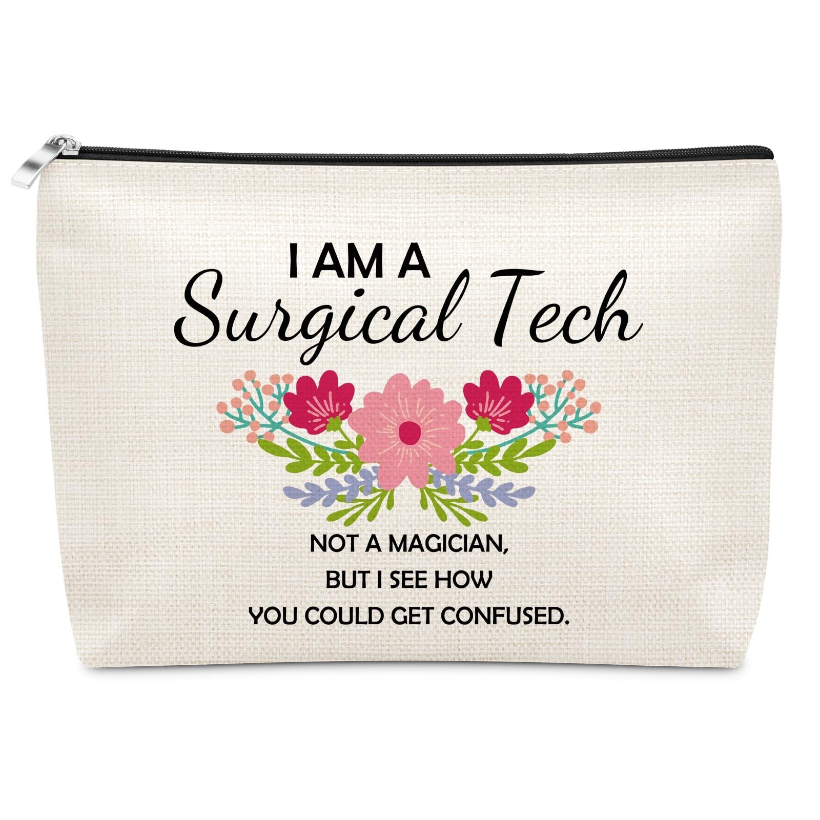 Funny Surgical Tech Gift Makeup Bag Appreciation Gifts for Women Her Coworker...
