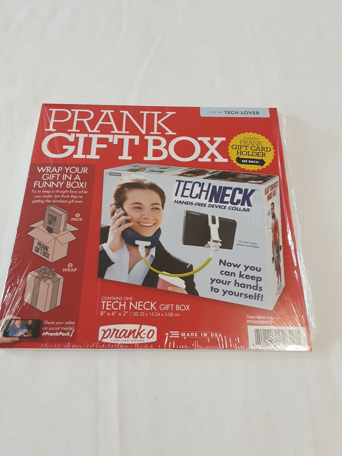 Prank Gift Box "Tech Lover" W/Prank Gift Card Holder 8" X 6" X 2" BNIP!