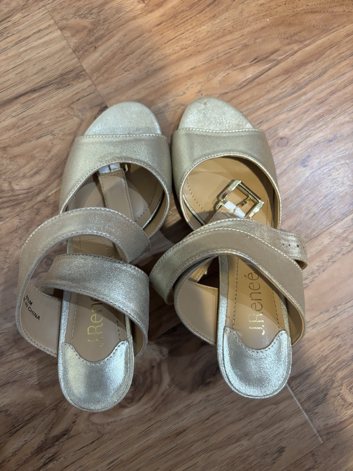 Renee Soncino PEWTER DANCE GLITTER Sandal Size 6