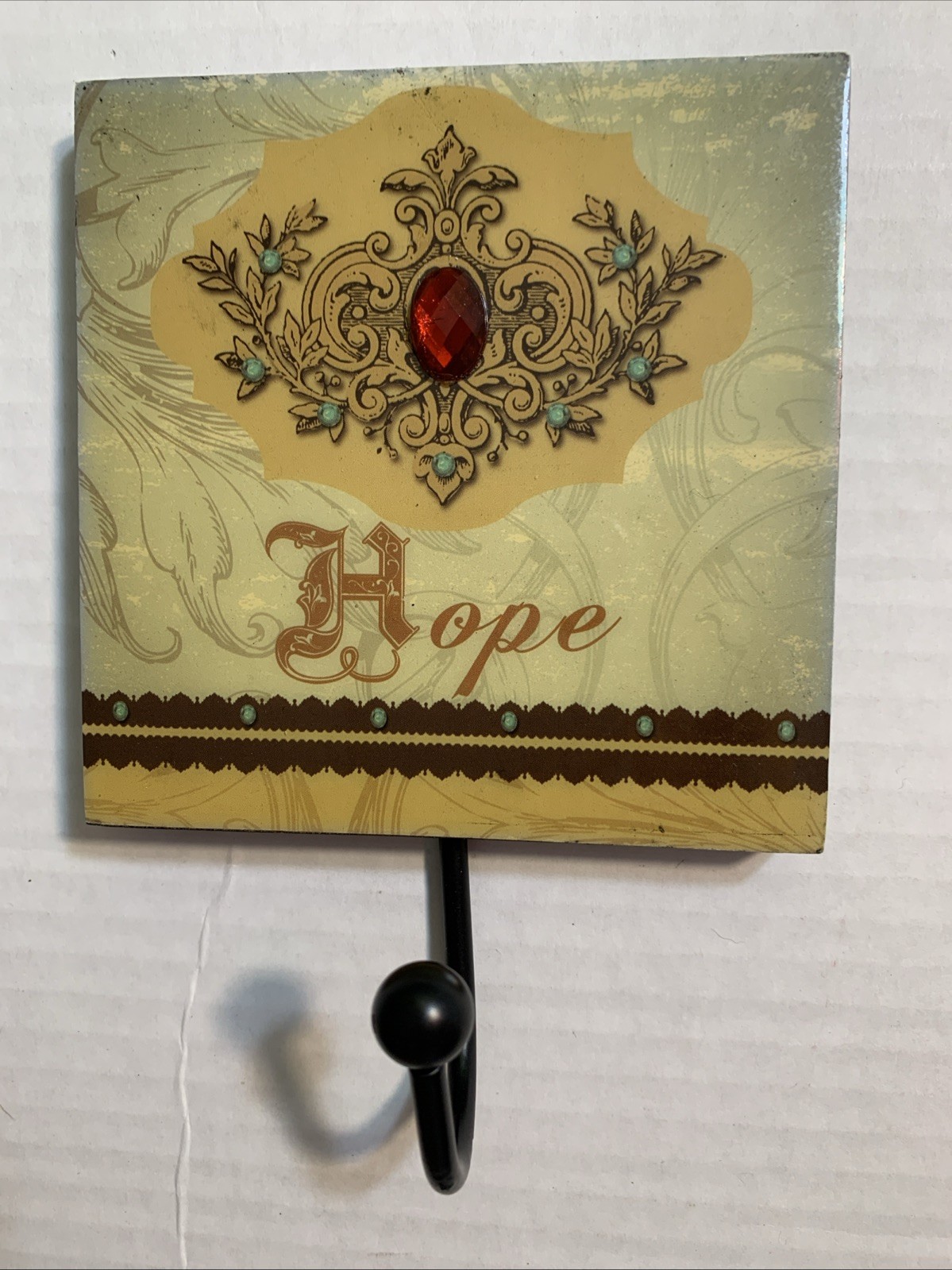 Wall Mount Towel Coat Robe Hanger-Christian Theme Hope