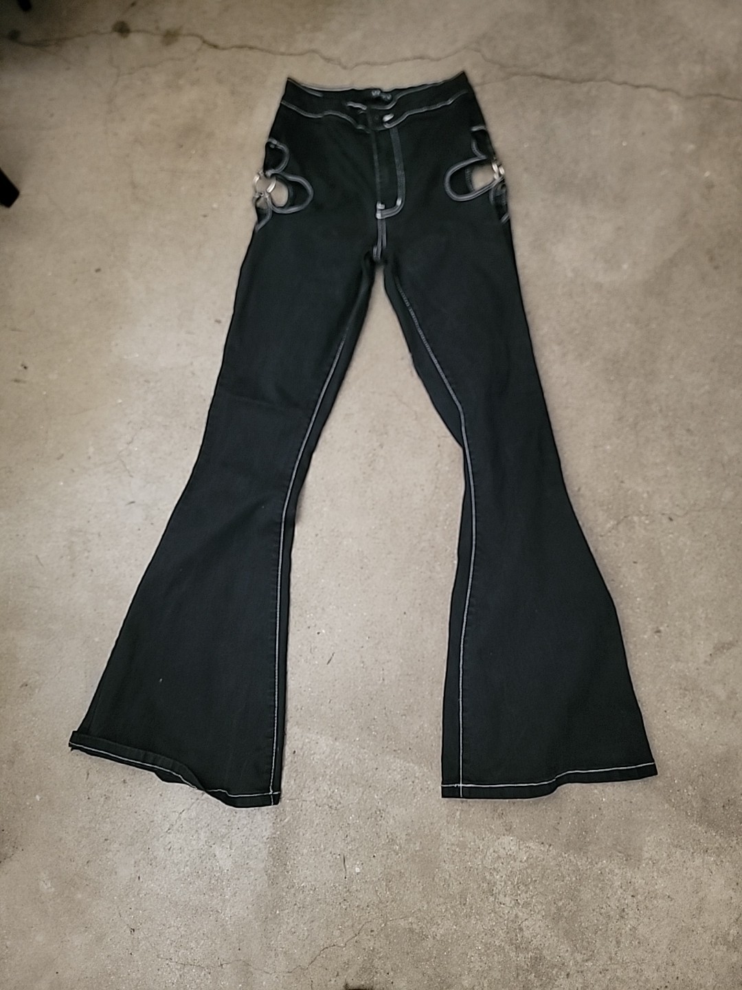 Women’s Lady's, Trendy Fashion Jeans Akira In Black Small Cute & Sexy No Flaw 