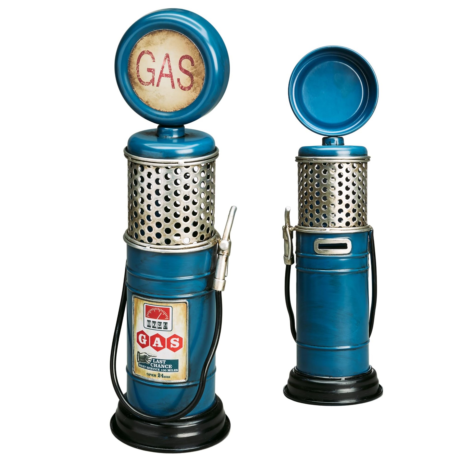 Gas Pump Piggy Bank - Vintage Pump Decor & Unique Gift for Car Lovers - 13" T...