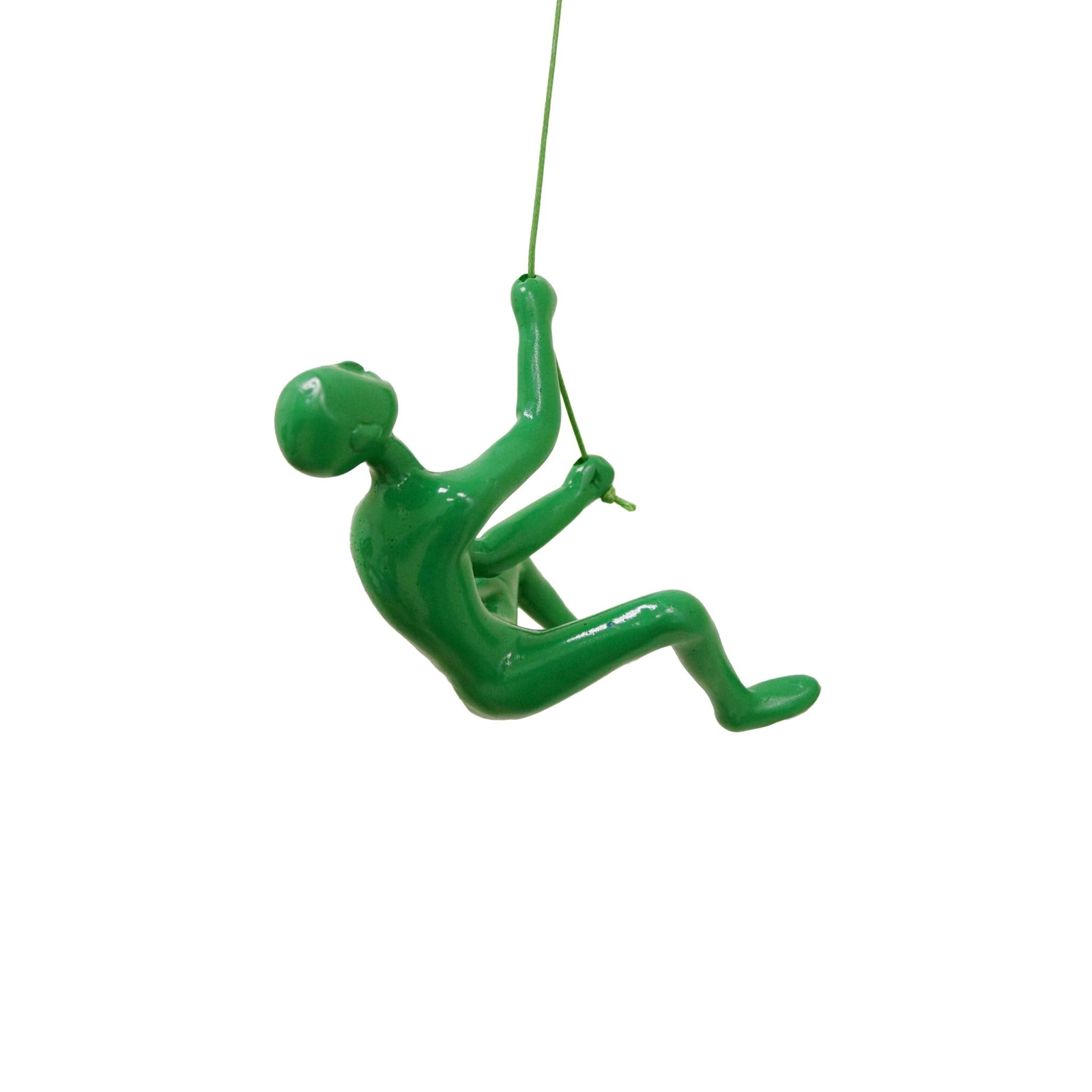 6 Green Unique Climbing Man With Rope Wall Art