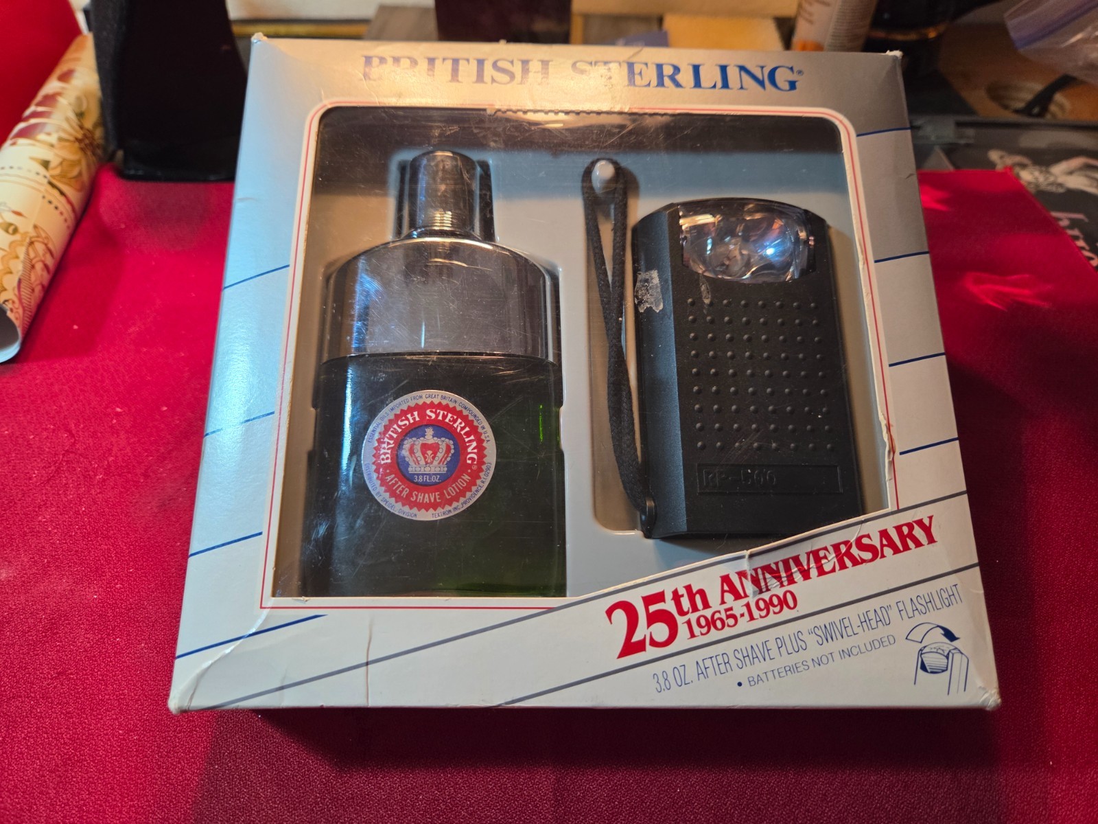 Unique British Sterling 3.8 oz After Shave 25th Anniversary Gift Set