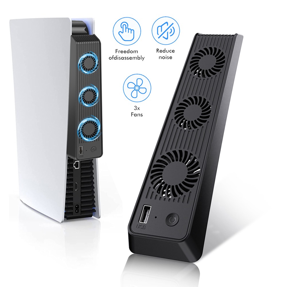External Cooling Fan Cooler Game Accessories for PS5 PlayStation 5 Host Console