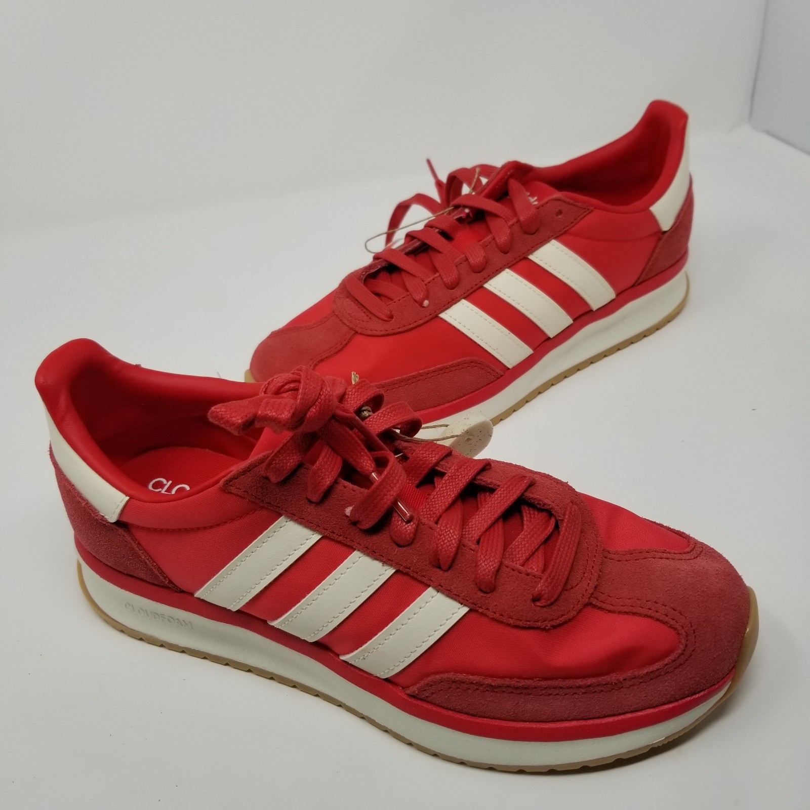Adidas Run 70s 2.0 Women’s Sneakers Cloudfoam Retro Streetwear Red Sz 8