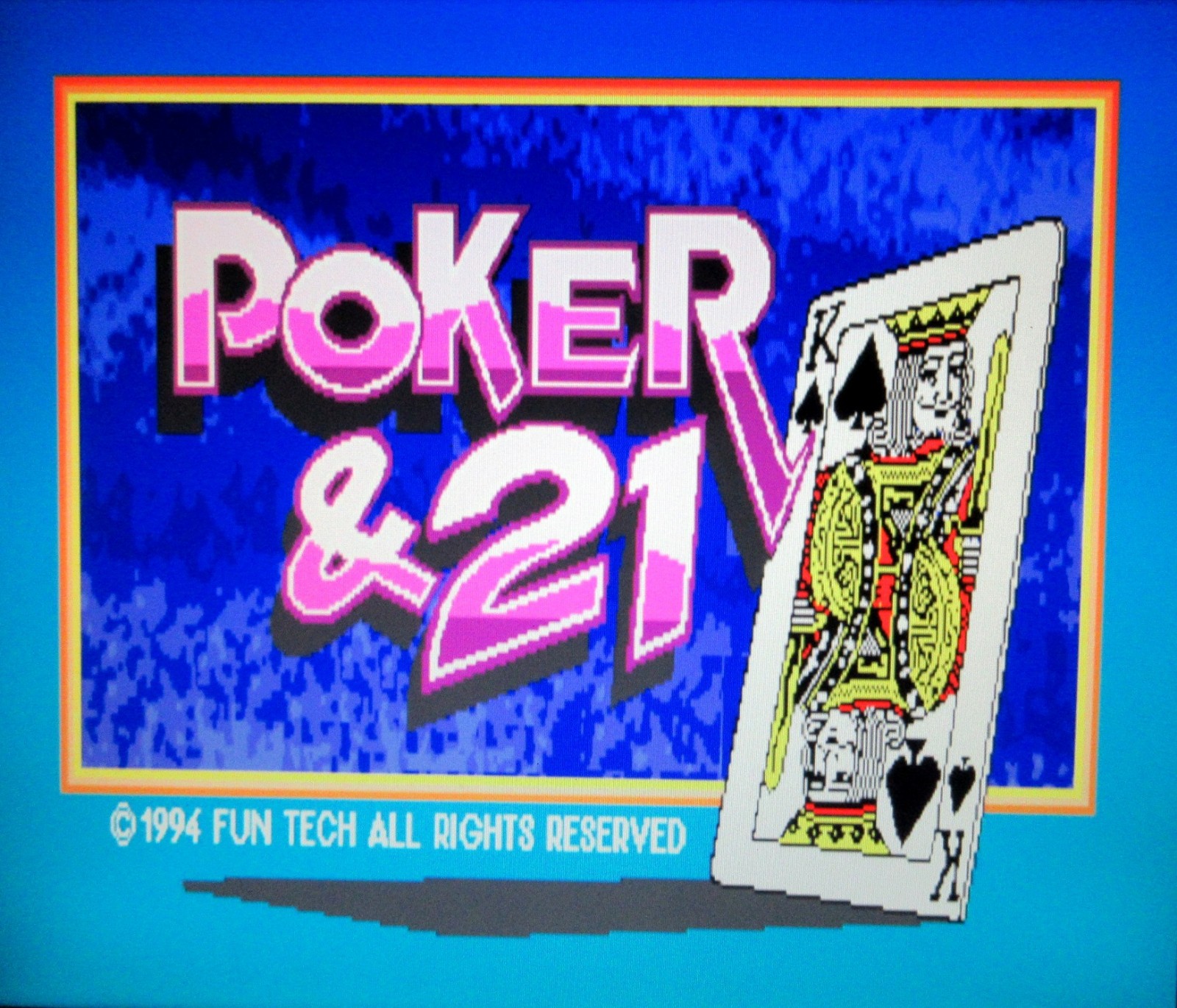POKER & 21  by FUN TECH  CHERRY MASTER CGA GAME BOARD, POT O GOLD,  IGS, ASTRO.