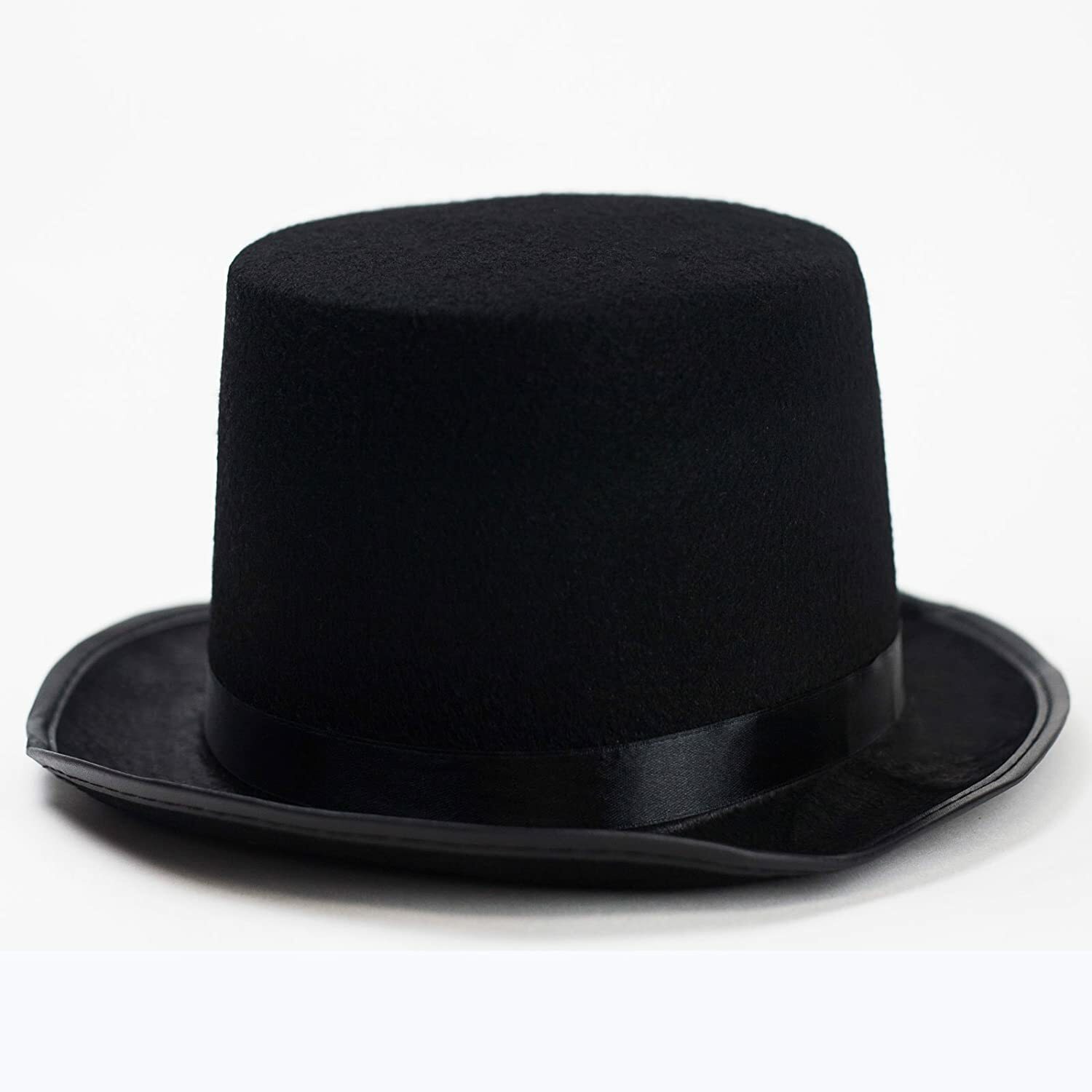 Sleek Fabric with Satin Band Party Hat Elegant Party Fun Accessory Halloween