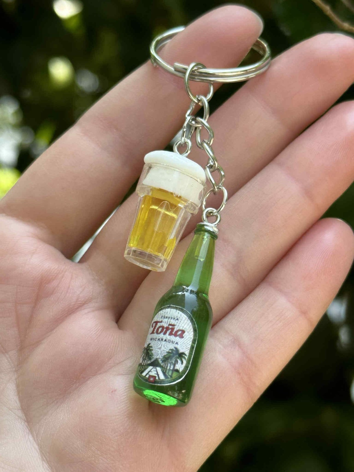 Mini Tona Beer Resin Keychain – Fun Accessory for Beer Lovers
