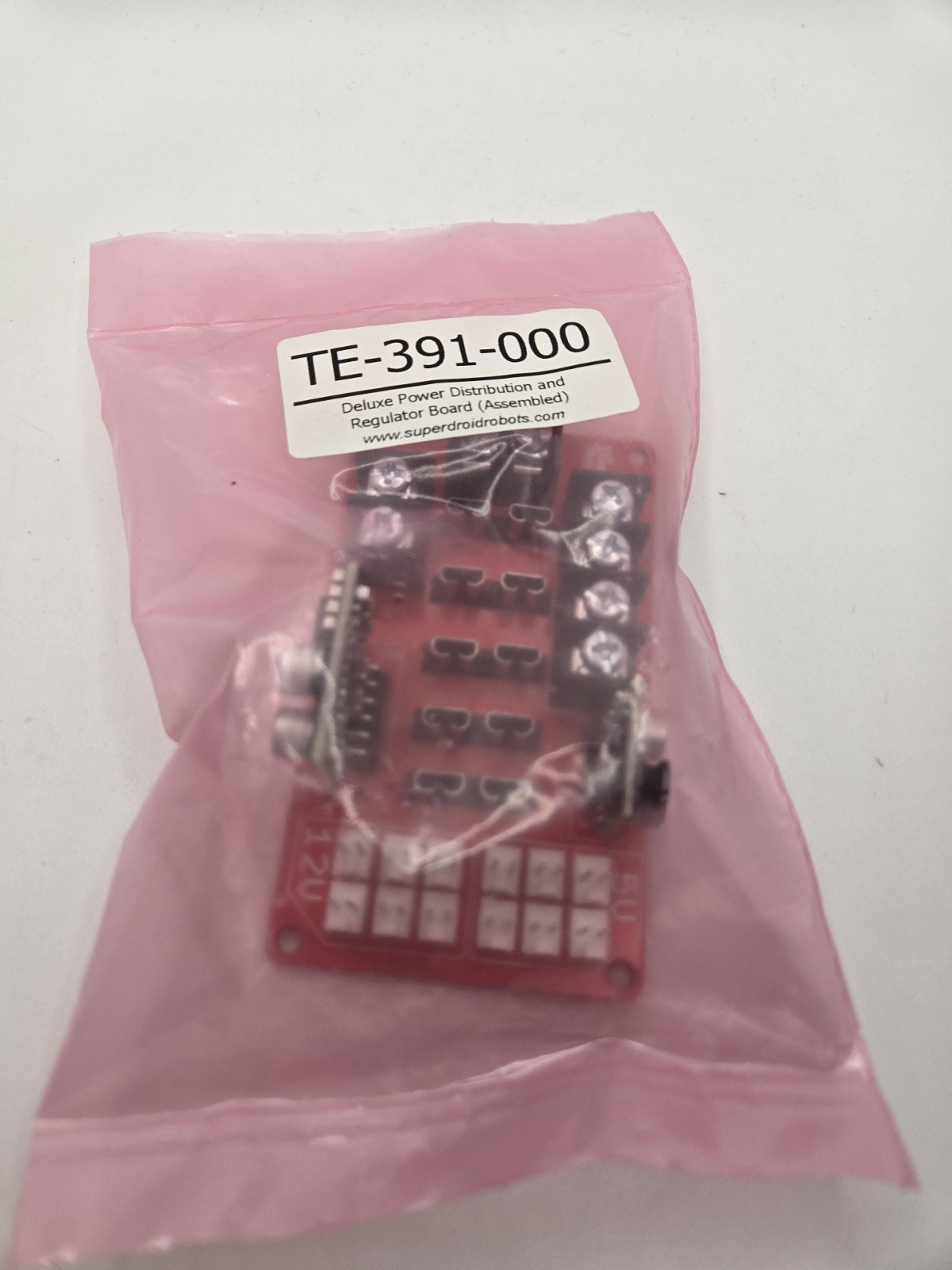 SuperDroid Robots Deluxe Power Distribution and Regulator Board ASSEMBLED 