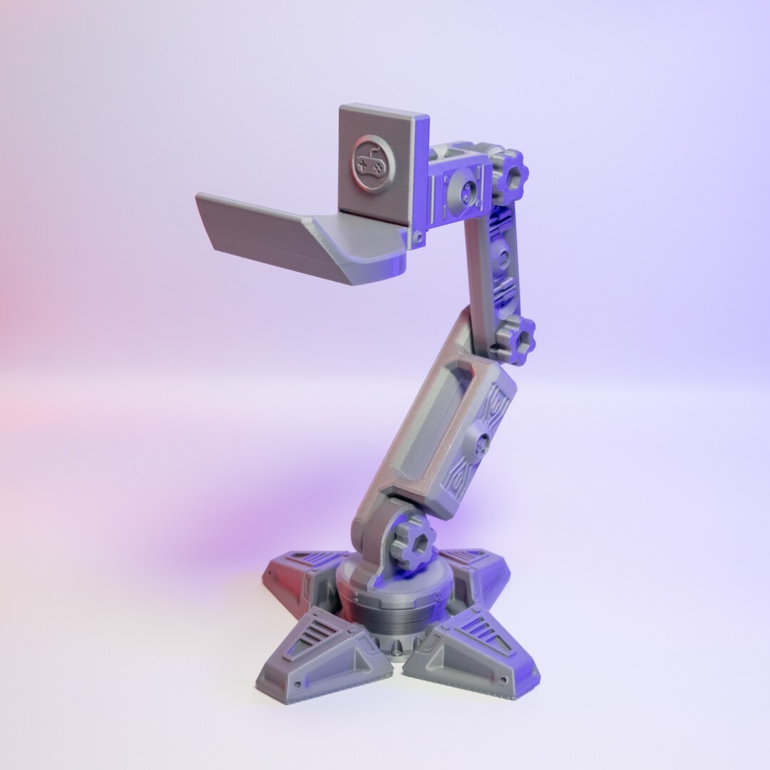 RoboArm Gaming Controller Holder Futuristic Desk Accessory Unique Gamer Gift Fun