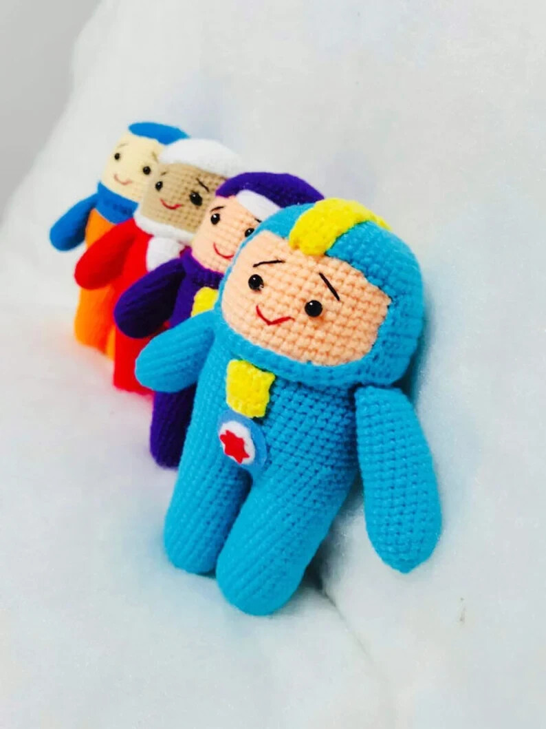 Go Jetters Crochet, Xuli, Kyan, Lars, Foz, Baby Gift