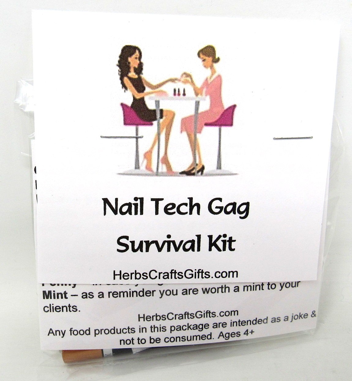 Nail Tech Gag Survival Gift Unique Clean Funny Original US Seller             dx