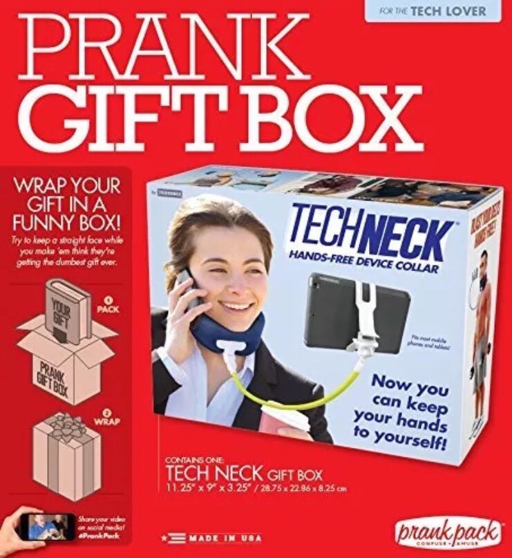 Prank Pack "Tech Neck"Standard Size Prank Gift Box-RARE COLLECTIBLE-SHIP N 24 HR