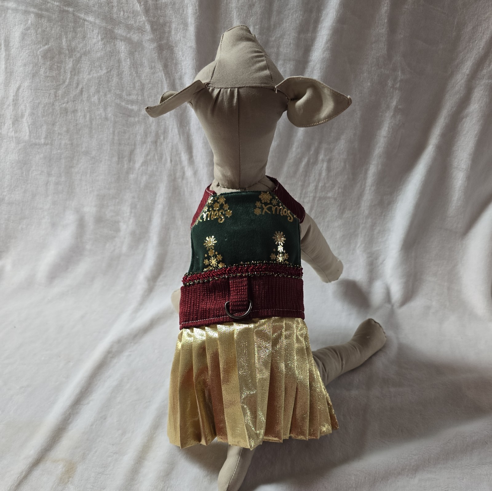 DOG HARNESS DRESS Christmas  Tree  Handmade