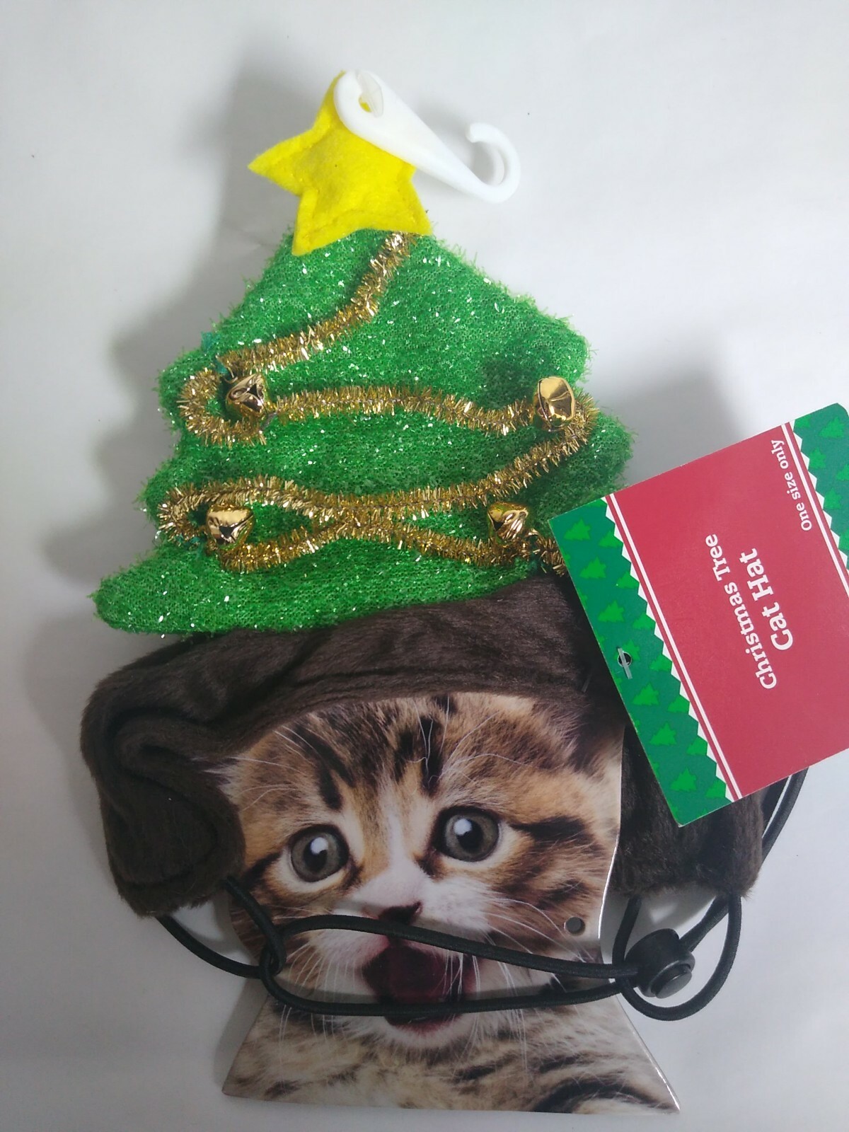 Christmas tree cat hat adjustable one size
