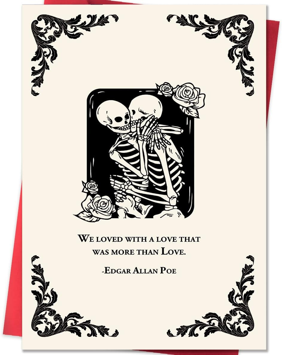 Humorous Black Valentine’s Day Card for Couples - Unique Gift Idea