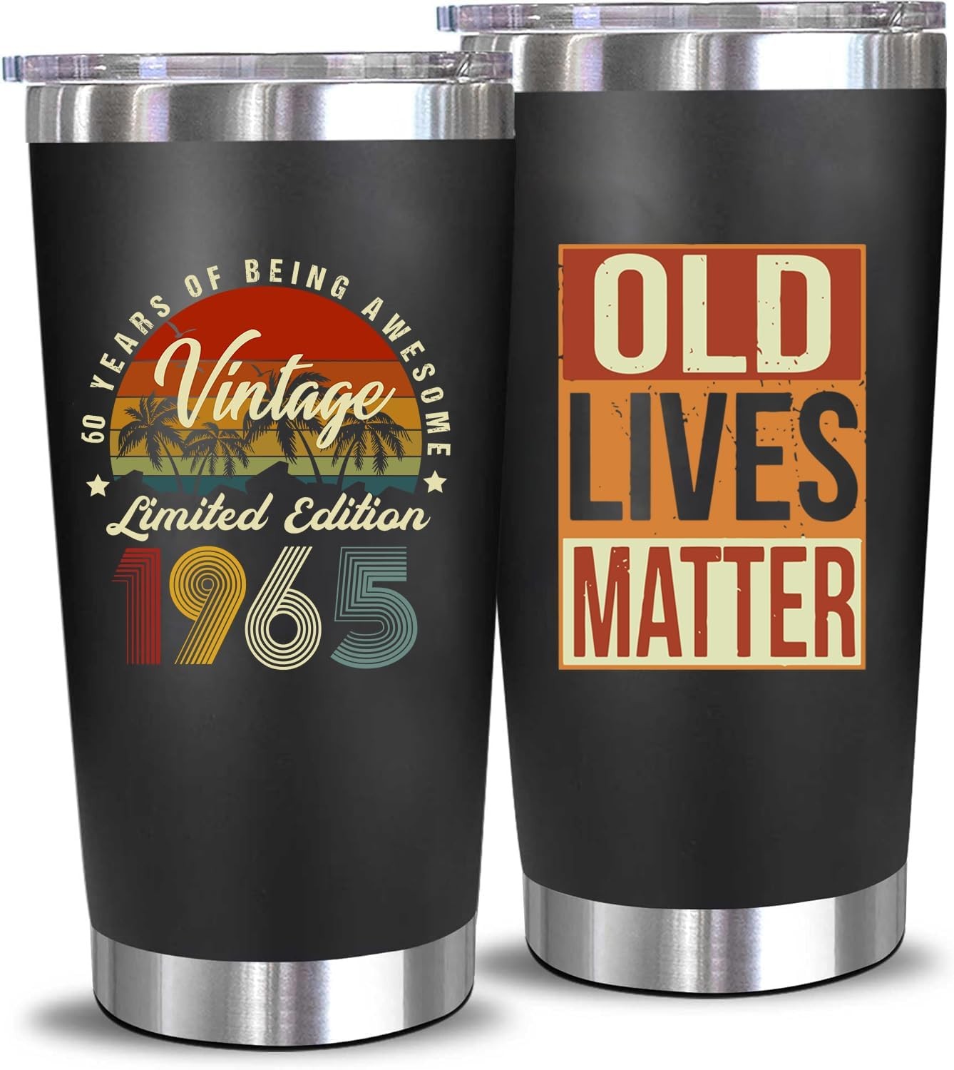 Funny 60th Birthday Gifts for Men - 20 Oz Tumbler 20 Ounces, 1965 