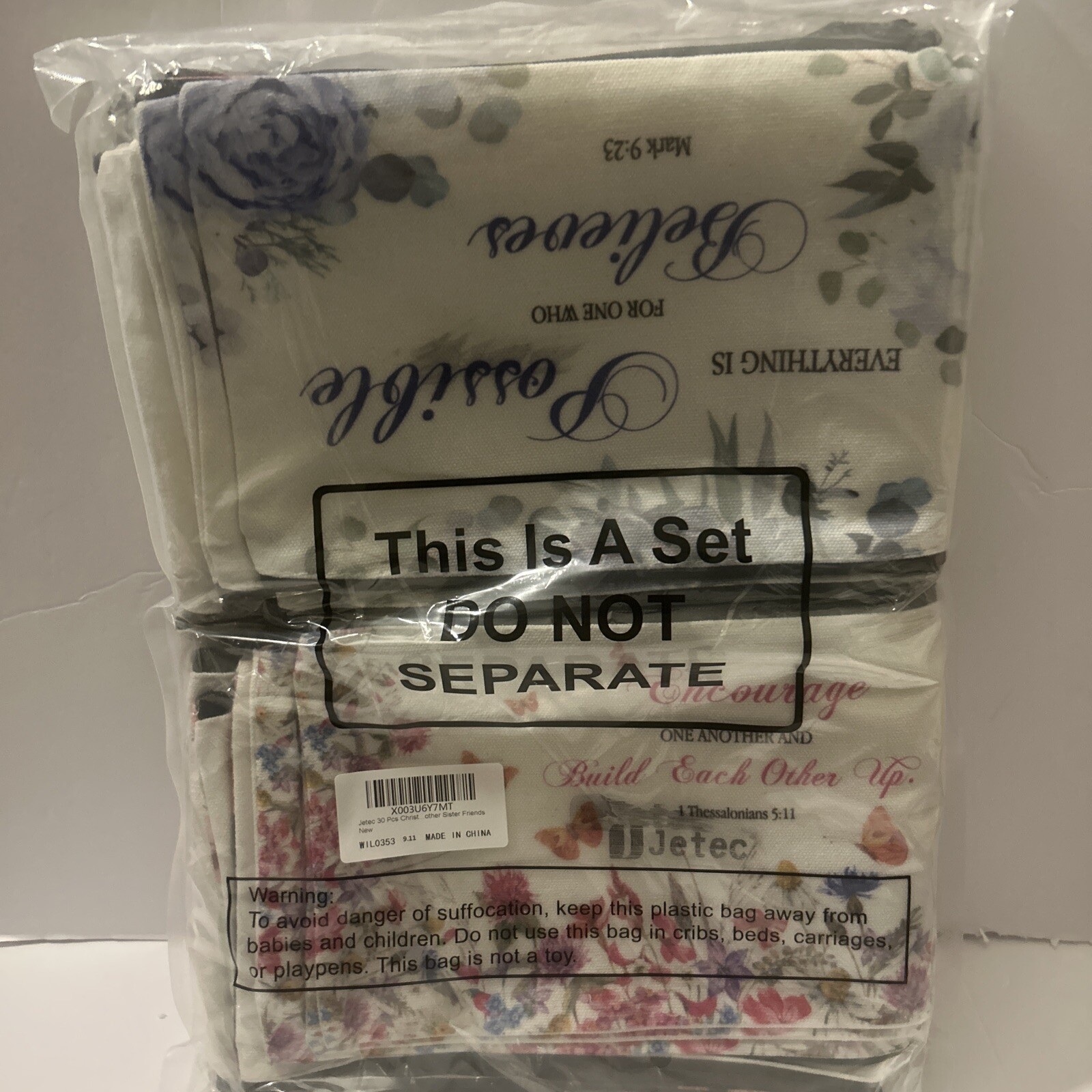 30 Pcs Christian Gift for Women Religious Gifts Cosmetic Bags Inspirational B...