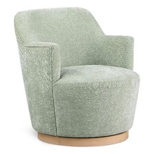 Meridian Furniture Clarita Mint Chenille Fabric Swivel Accent Chair