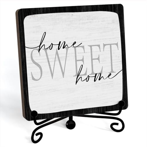 Inspirational Home Desk Decor, Home Sweet Home Sign, Desk Decorations For 