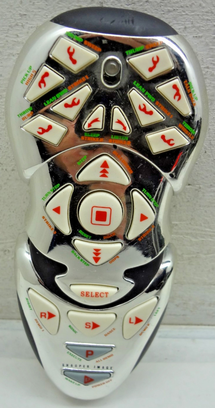 WowWee Robosapien Robot Replacement CHROME Remote Control 2004 Tested FREE SHIP!