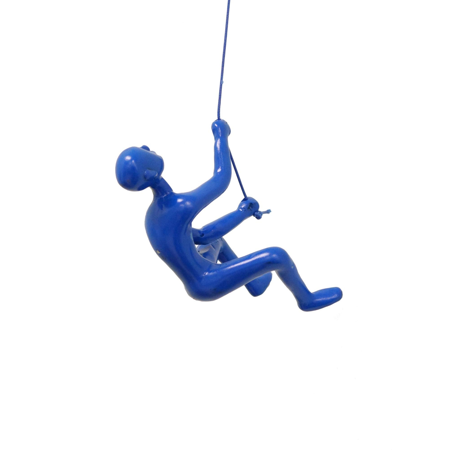 6 Blue Unique Climbing Man With Rope Wall Art