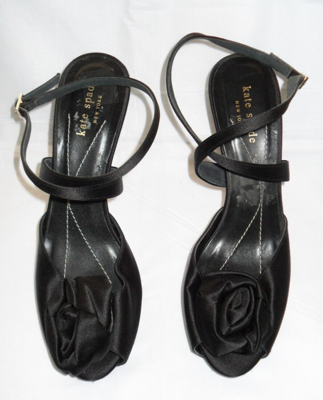 Kate Spade Black Statin Evening Shoes