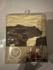 NEW Trend Lab Northwoods Bear 56x15 Window Valance Delightful, Fun, Cute