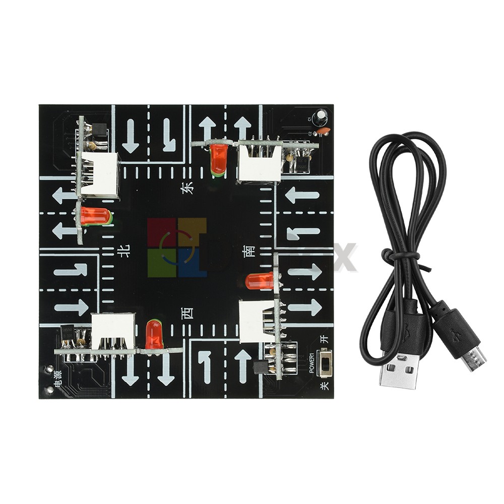 DIY Smart Traffic Light DIY Electronic Kit Educational Toy Delay Signal Light