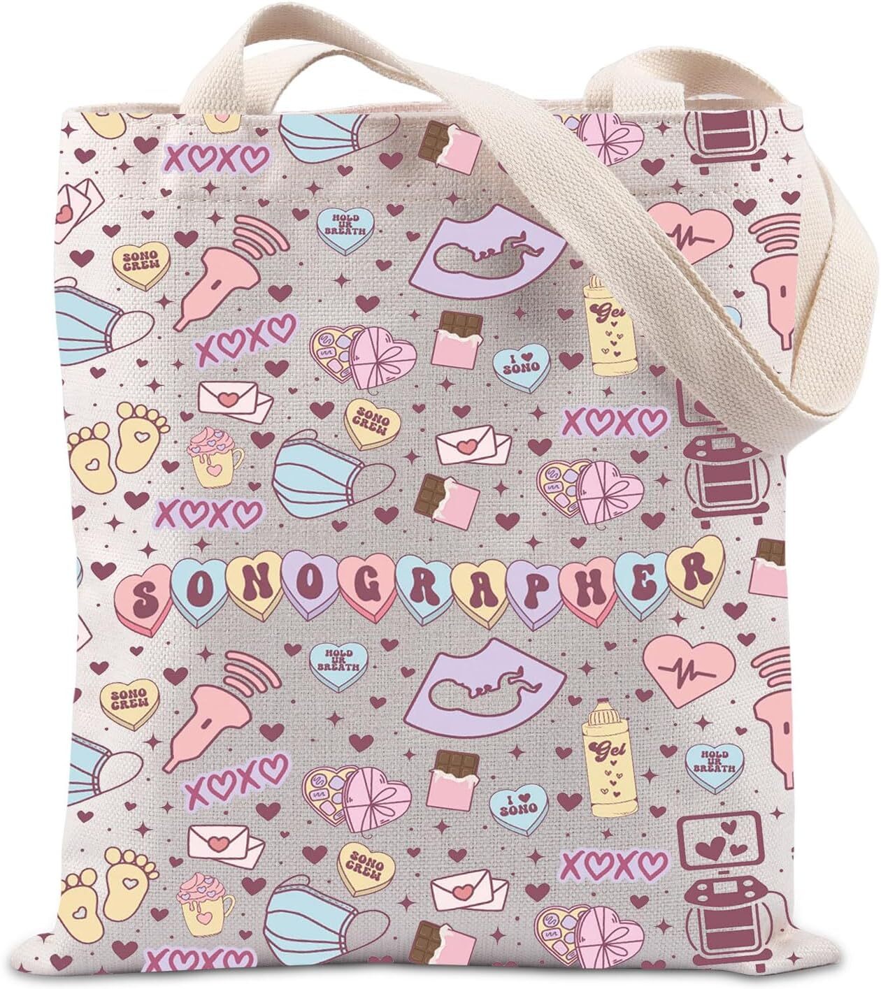 TIIMG Sonographer Tote Bag Sonography Tech Gift Ultrasound 
