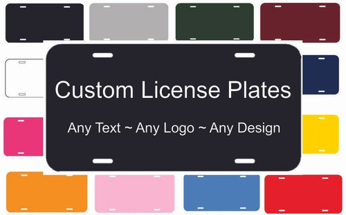 Custom License Plates | Any Custom Text Logo | Monogram | Personalized Gift 