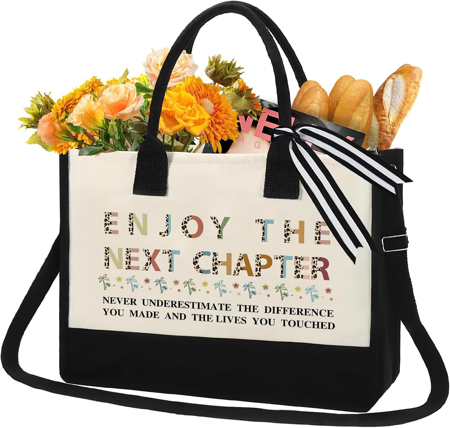 Retirement Gift for Women Tote Bag - Personalized Enjoy the Next Chapter... 