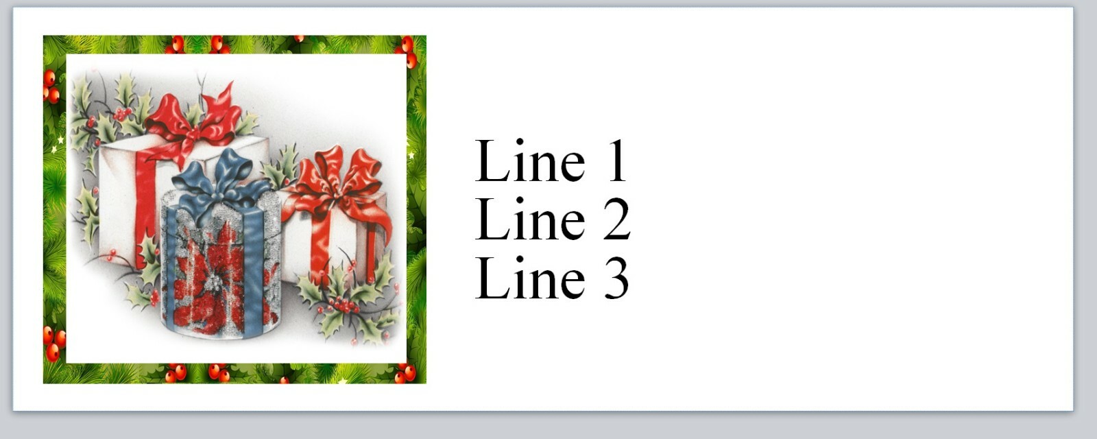 Personalized Address Labels Christmas Gift Boxes (AC 132)