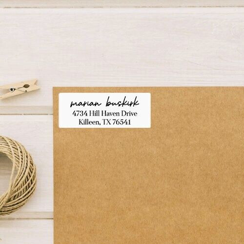 Personalized Return Address Labels - Custom Address Stickers - Set of 30