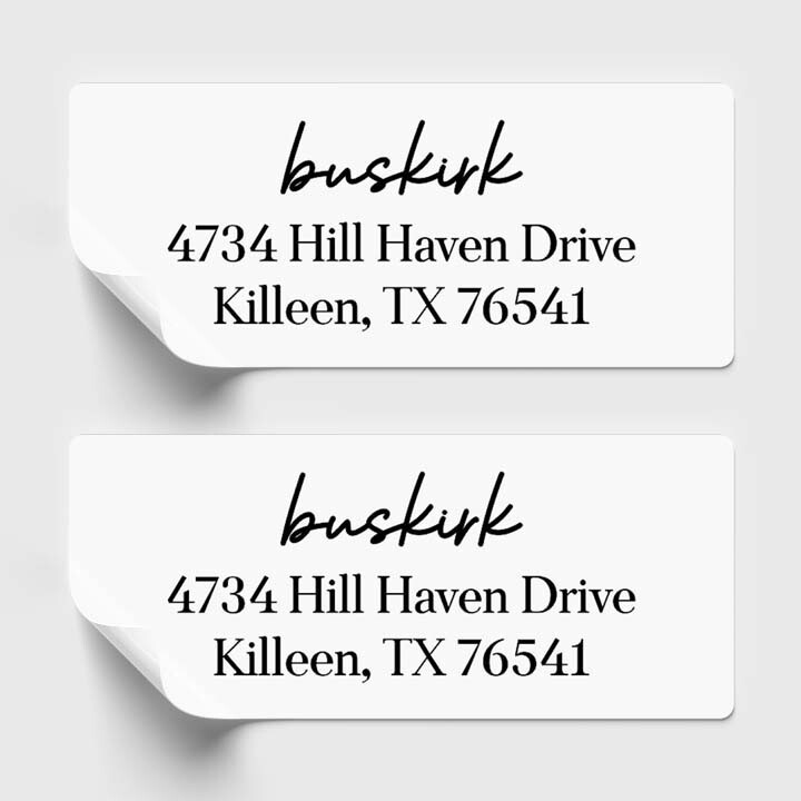 Personalized Return Address Labels - Custom Address Stickers - Set of 30