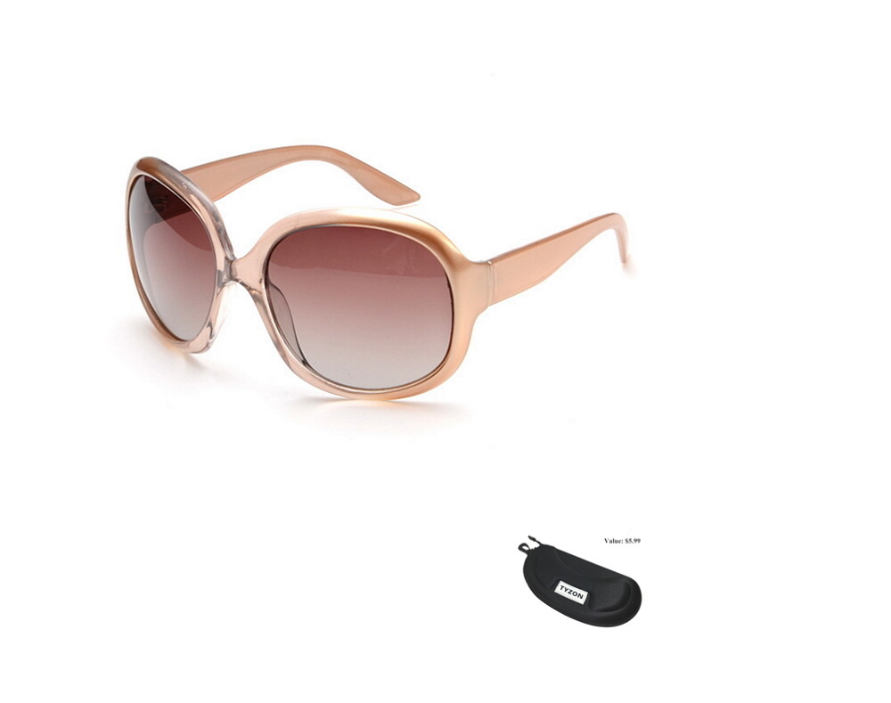 Trendy Oversized Polarized Sunglasses for Women – UV Protection Fashion Shades