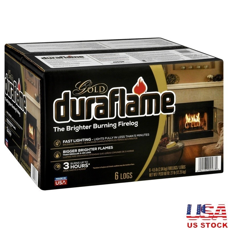 Premium Firelogs 45lb Ultra Clean Burning Fireplace Logs Cozy Home Ambiance New