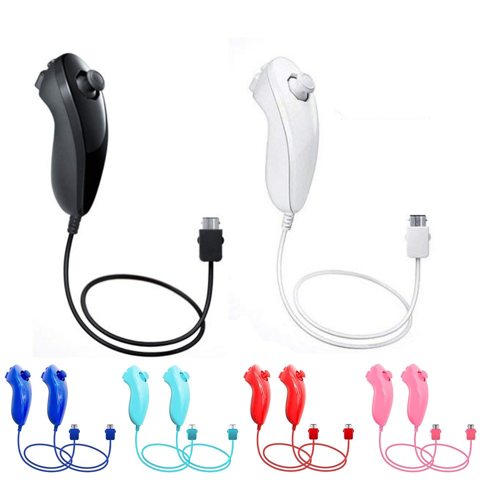Nunchuck Wii Nunchuk Video Game Controller Remote For Wii & Wii U Console US