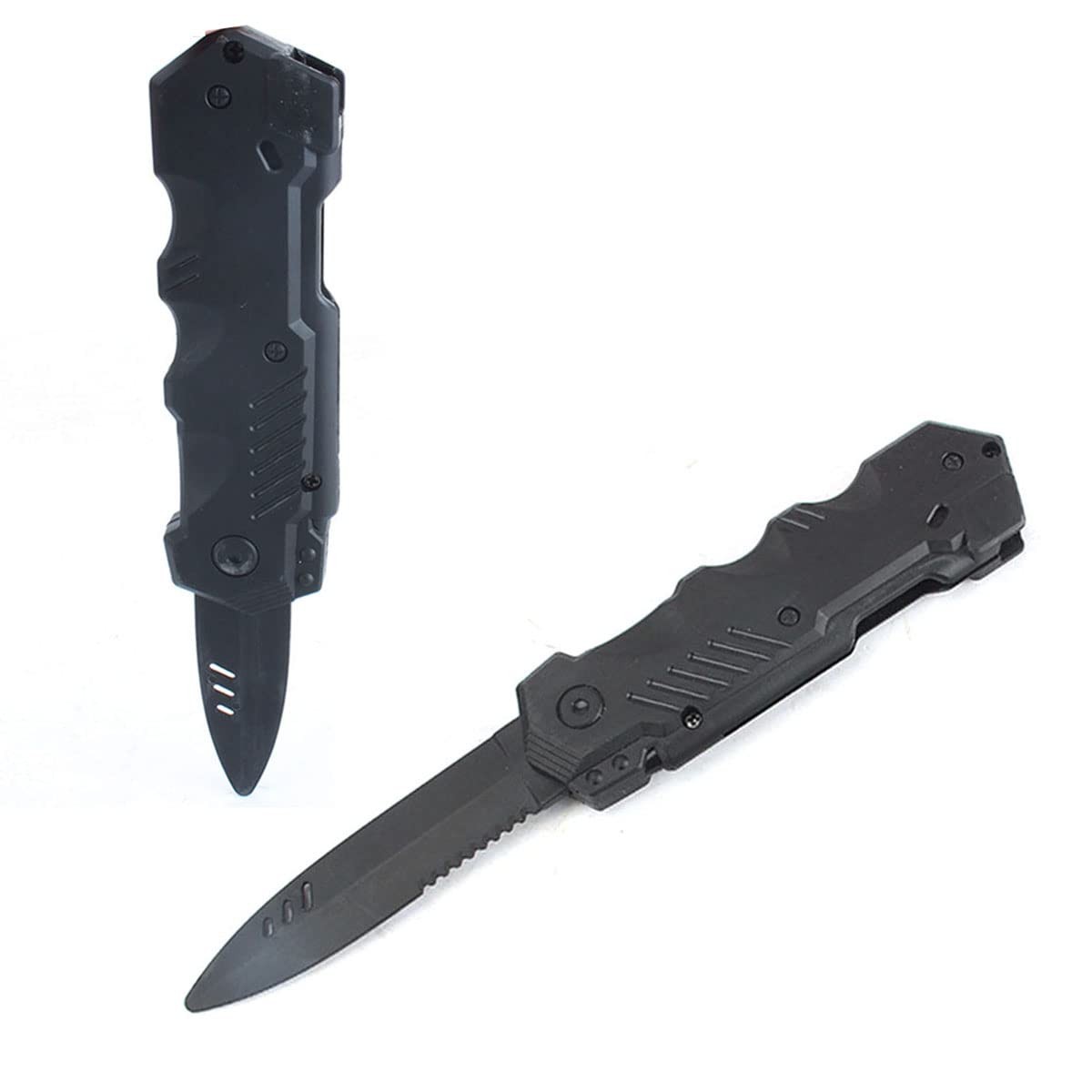 4pcs Retractable Hardcover Knife Dagger Toy Plastic Fake Fun Trick Gadget Pro...