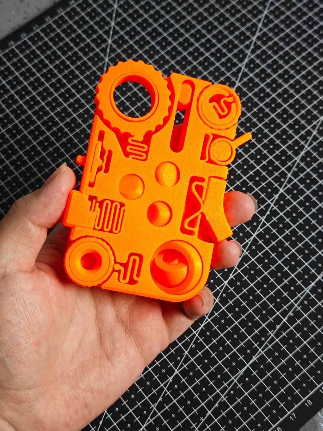 Stress Relief Desk Gadget, Fun Handheld Decompression Toy | 3D Printed