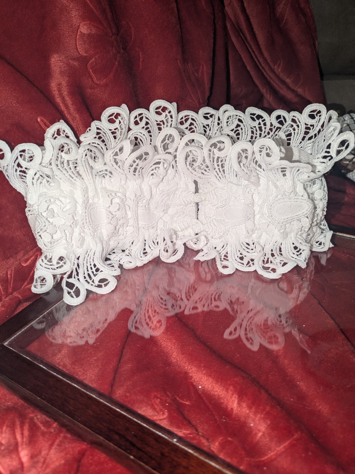 Lace Dress Belts for Women Fashion Elegant Hollow Out Crochet Elastic Wide Belt