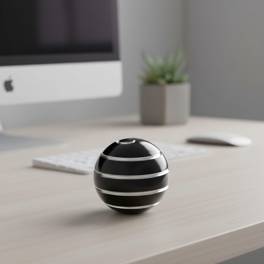 Portable 1.54'' Kinetic Spinning Toy, Fun Fidget Gadget for Home and Office Use