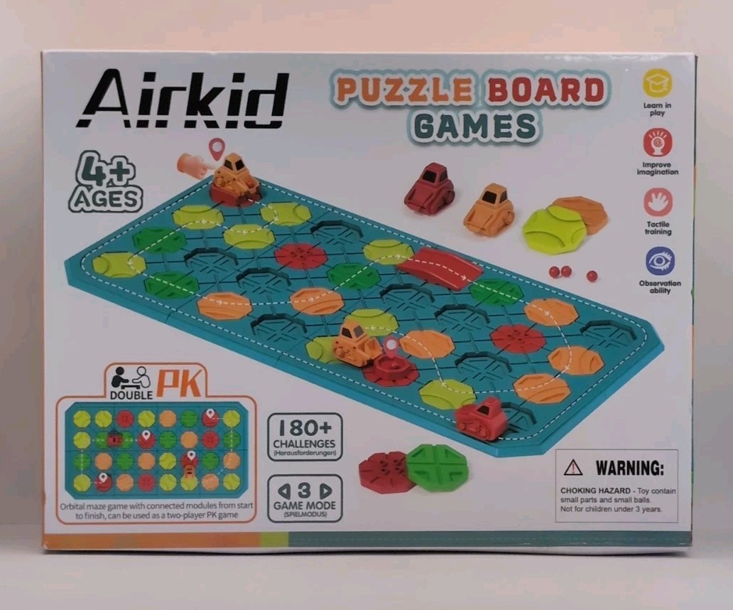 Airkid Puzzle Board Game STEM Educational Toy Logic Challenge Interactive 4+ Kid