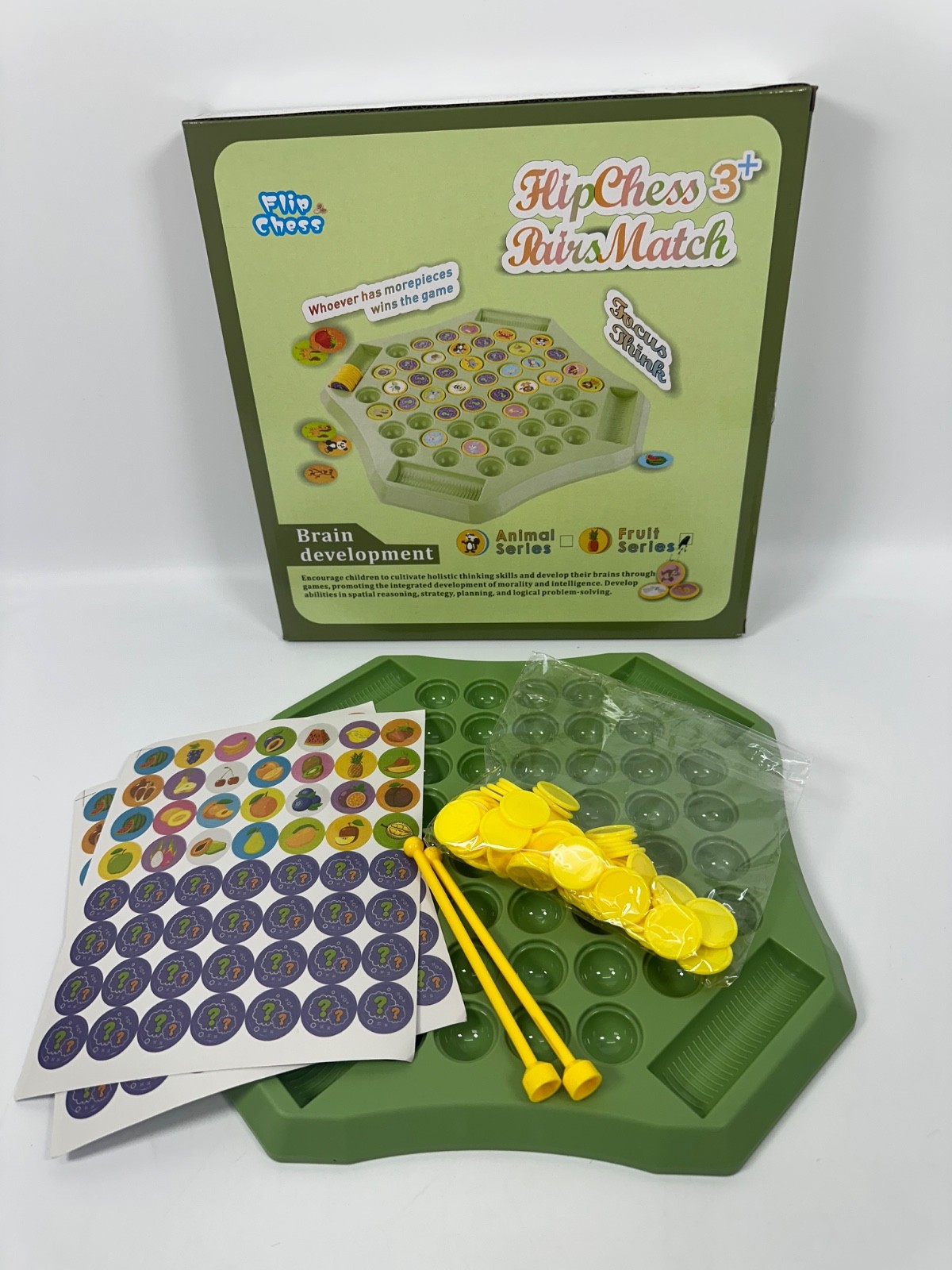 Fruit Flipping Chess Cognitive Memory Board Game Parent-Child Interactive