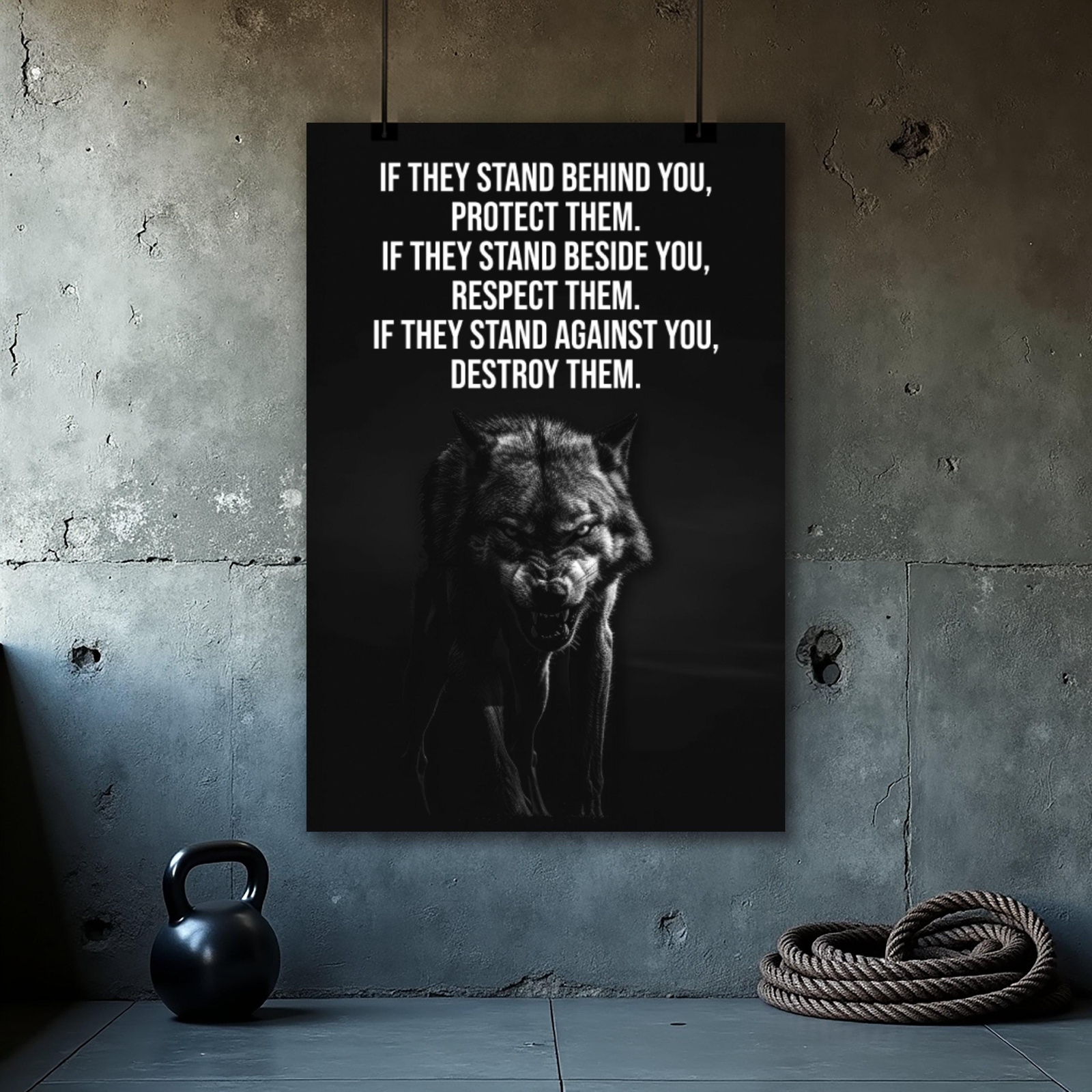 Fitness Motivation Wall Art - Inspirational Home Gym Poster