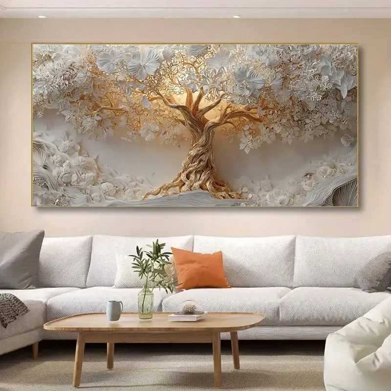 Abstract Tree of Life Canvas Painting Canvas Wall Art Home Decor Mural Print Art