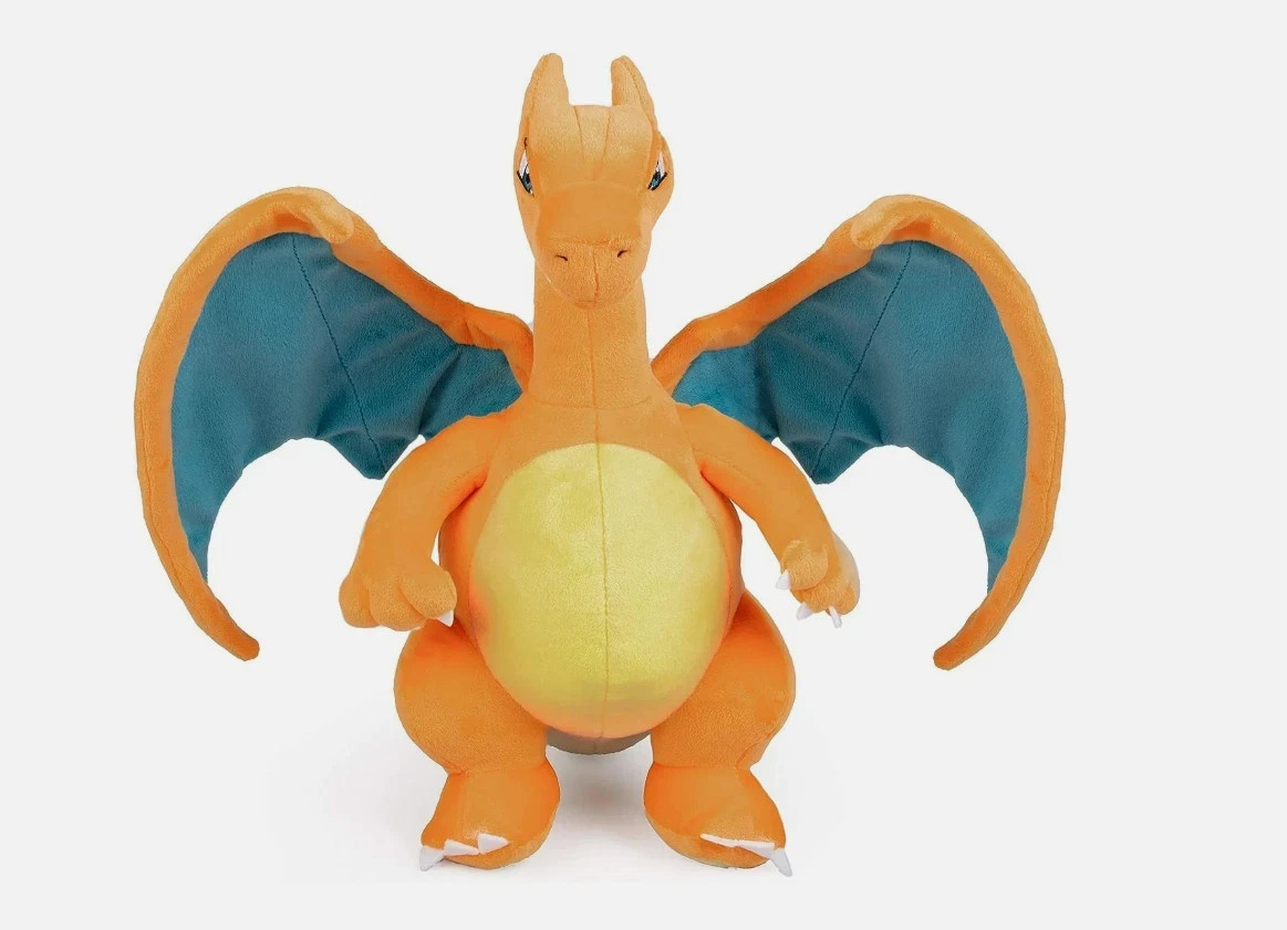 New Shiny Charizard Plush Toy  12" Collectible Soft Stuffed Animal Gift for Kids