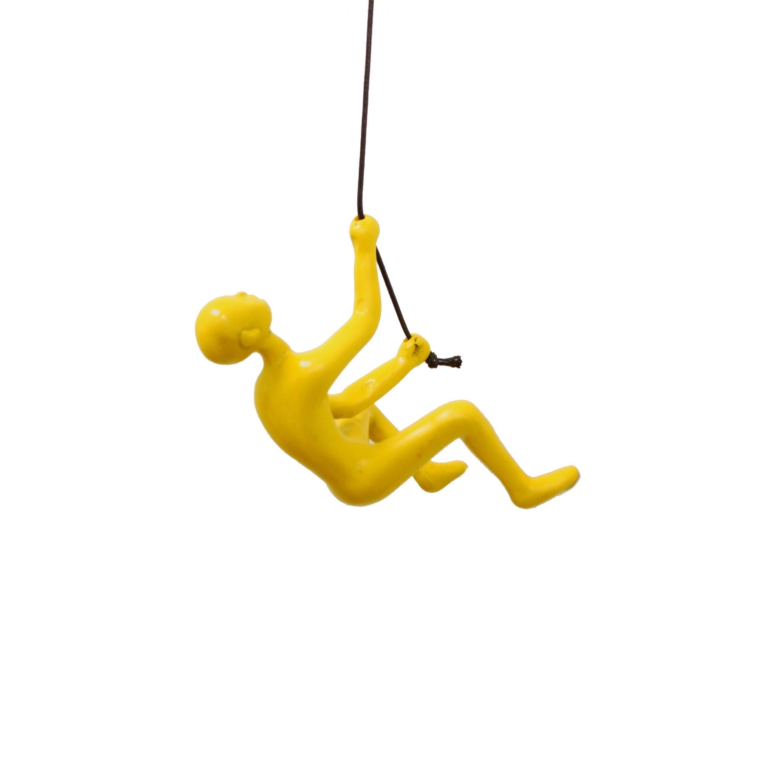 6 Yellow Unique Climbing Man With Rope Wall Art